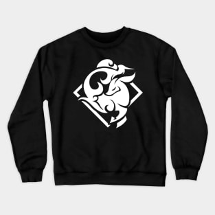 Genshin Impact Ganyu Emblem - White Crewneck Sweatshirt